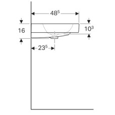 Раковина 90х48,5 см Geberit iCon 124195000