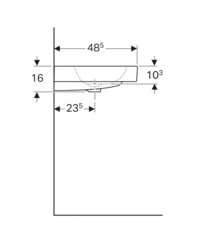 Раковина 90х48,5 см Geberit iCon 124195000