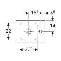 Раковина 38х28 см Geberit iCon 124736000