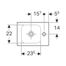 Раковина 38х28 см Geberit iCon 124736000
