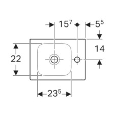Раковина 38х28 см Geberit iCon 124736000