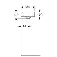 Раковина 38х28 см Geberit iCon 124736000