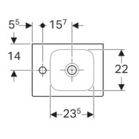Раковина 38х28 см Geberit iCon 124836000