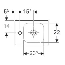 Раковина 38х28 см Geberit iCon 124836000