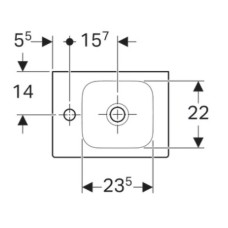 Раковина 38х28 см Geberit iCon 124836000