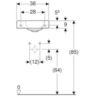 Раковина 38х28 см Geberit iCon 124836000