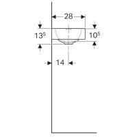 Раковина 38х28 см Geberit iCon 124836000