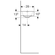 Раковина 38х28 см Geberit iCon 124836000
