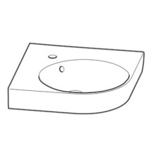 Раковина 50х50 см Geberit Renova Compact 226150000