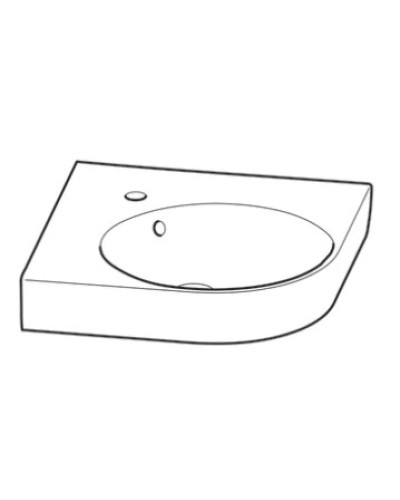 Раковина 50х50 см Geberit Renova Compact 226150000