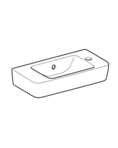 Раковина 50х25 см Geberit Renova Compact 276150000