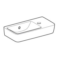 Раковина 50х25 см Geberit Renova Compact 276250000