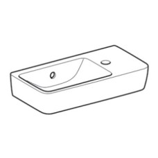 Раковина 50х25 см Geberit Renova Compact 276250000