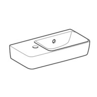 Раковина 50х25 см Geberit Renova Compact 276350000