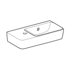 Раковина 50х25 см Geberit Renova Compact 276350000