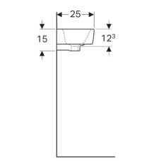 Раковина 50х25 см Geberit Renova Compact 276350000