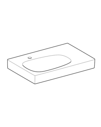 Раковина 75х50 см Geberit Citterio 500.545.01.1