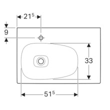Раковина 75х50 см Geberit Citterio 500.545.01.1