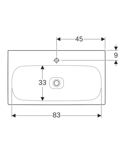 Раковина 90х50 см Geberit Citterio 500.547.01.1