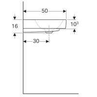Раковина 90х50 см Geberit Citterio 500.547.01.1