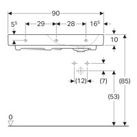 Раковина 90х50 см Geberit Citterio 500.549.01.1