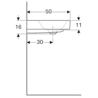 Раковина 90х50 см Geberit Citterio 500.549.01.1