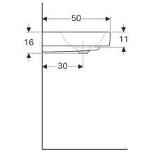 Раковина 90х50 см Geberit Citterio 500.549.01.1