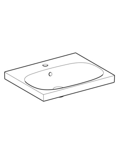 Раковина 60х48,2 см Geberit Acanto 500.620.01.2