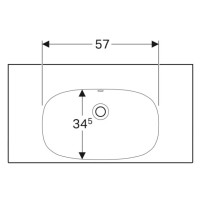 Раковина 90х48,2 см Geberit Acanto 500.624.01.2