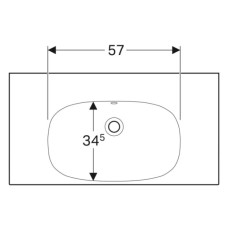 Раковина 90х48,2 см Geberit Acanto 500.624.01.2