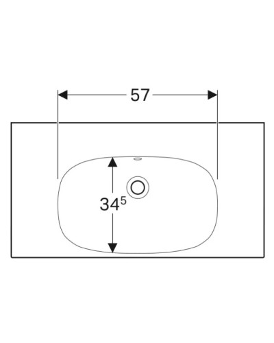 Раковина 90х48,2 см Geberit Acanto 500.624.01.2