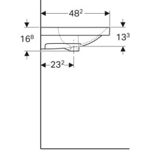 Раковина 90х48,2 см Geberit Acanto 500.624.01.2
