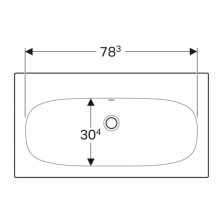 Раковина 90х48 см Geberit Acanto 500.643.01.2