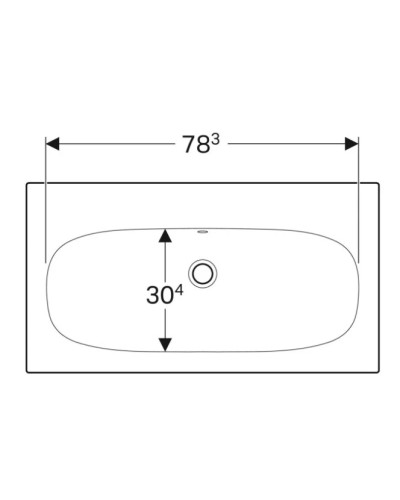 Раковина 90х48 см Geberit Acanto 500.643.01.2