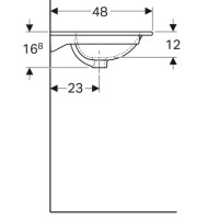 Раковина 90х48 см Geberit Acanto 500.643.01.2