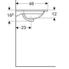 Раковина 90х48 см Geberit Acanto 500.643.01.2