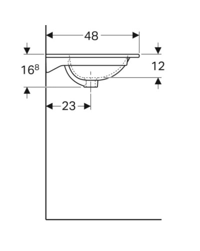 Раковина 90х48 см Geberit Acanto 500.643.01.2