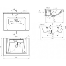 Раковина 65,4х47 см Bellezza Гармония 4660018640214