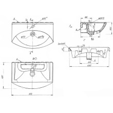 Раковина 65х42 см Bellezza Лагуна 4620000149897