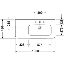 Раковина 100х48 см Duravit DuraStyle 2326100000