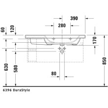 Раковина 100х48 см Duravit DuraStyle 2326100000