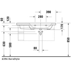 Раковина 100х48 см Duravit DuraStyle 2326100000