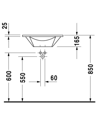 Раковина 58х58 см Duravit Starck 1 0406580000