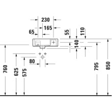 Раковина 38х25 см Duravit Vero Air 0724380000