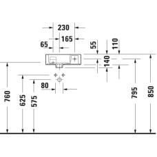 Раковина 38х25 см Duravit Vero Air 0724380000