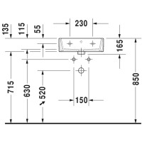 Раковина 45х35 см Duravit Vero Air 0724450000