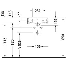 Раковина 45х35 см Duravit Vero Air 0724450000