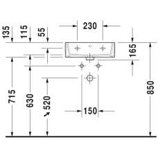 Раковина 45х35 см Duravit Vero Air 0724450000