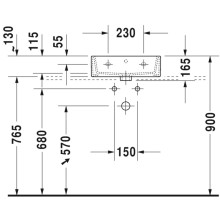Раковина 45х35 см Duravit Vero Air 0724450000