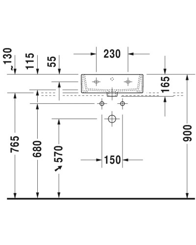 Раковина 45х35 см Duravit Vero Air 0724450000